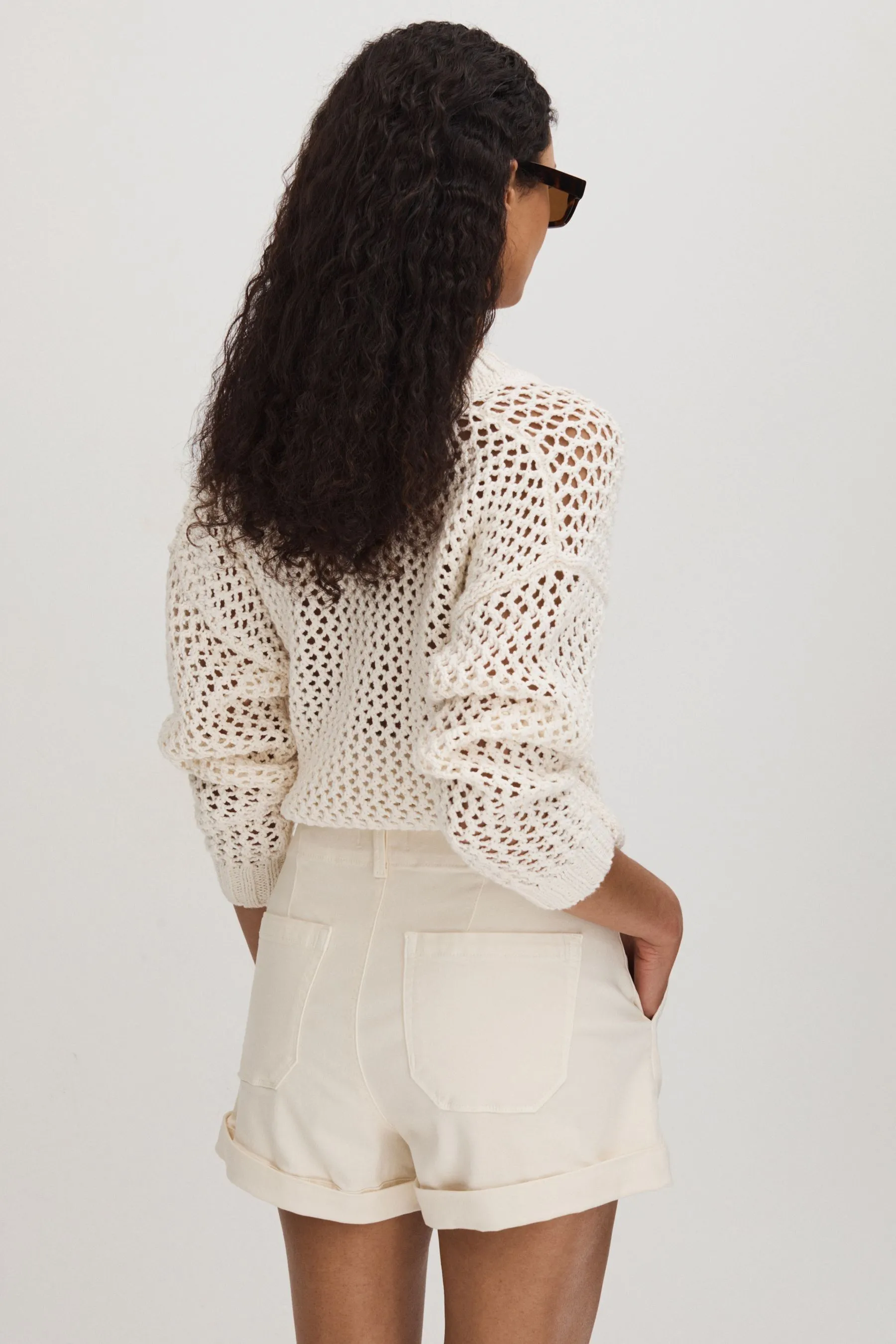 Paige High Rise Shorts With Turned-Up Hems    