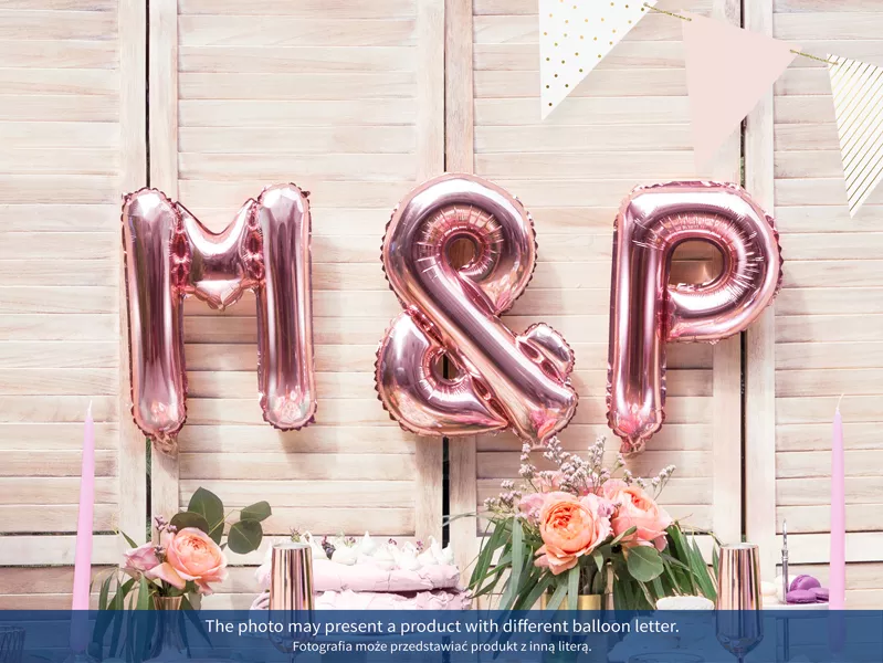 Palloncino foil Z oro rosa 35cm