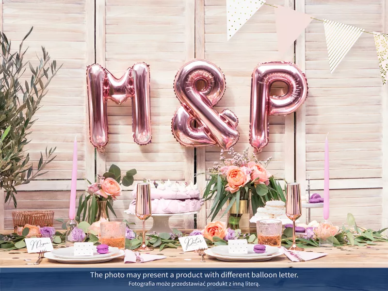 Palloncino foil Z oro rosa 35cm