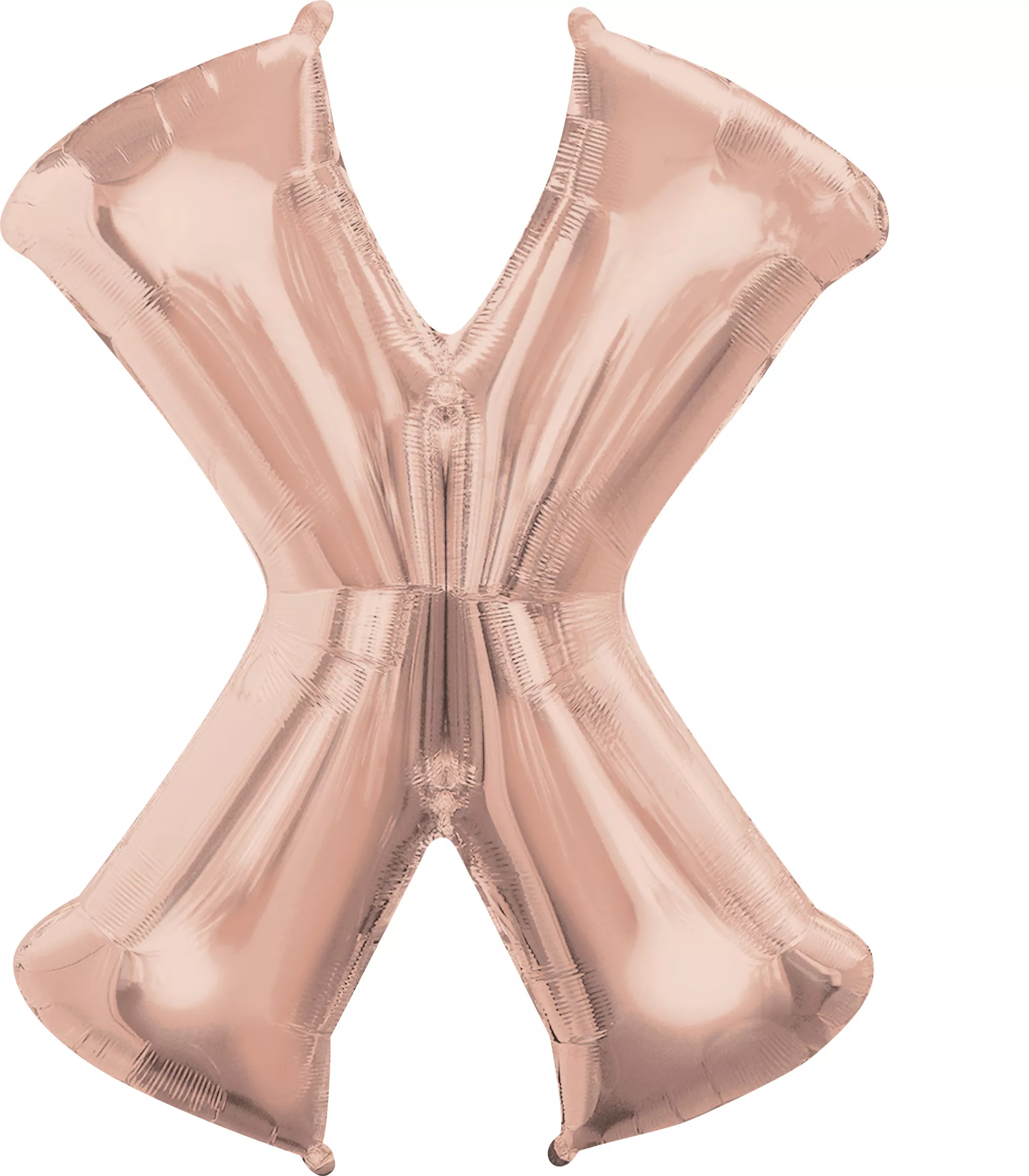 Palloncino in lamina XL oro rosa X lettera 88 cm
