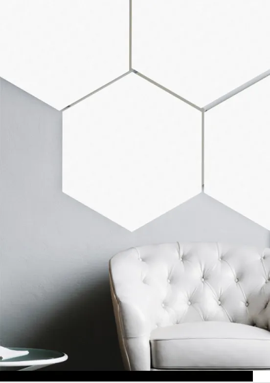 Pannello acustico fonoassorbente ecologico ZENGO! bianco a parete