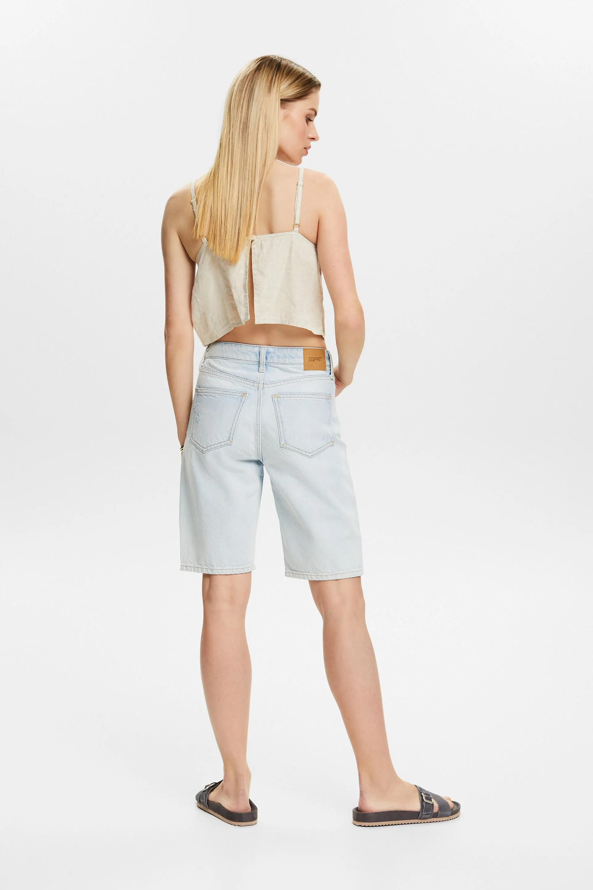 Pantaloncini dritti in stile retrò
