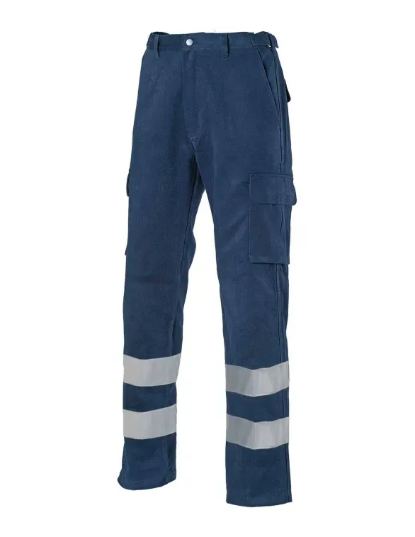 Pantalone da lavoro 100% cotone Alta visibilità Multitasche Logica 8030K4AID-L