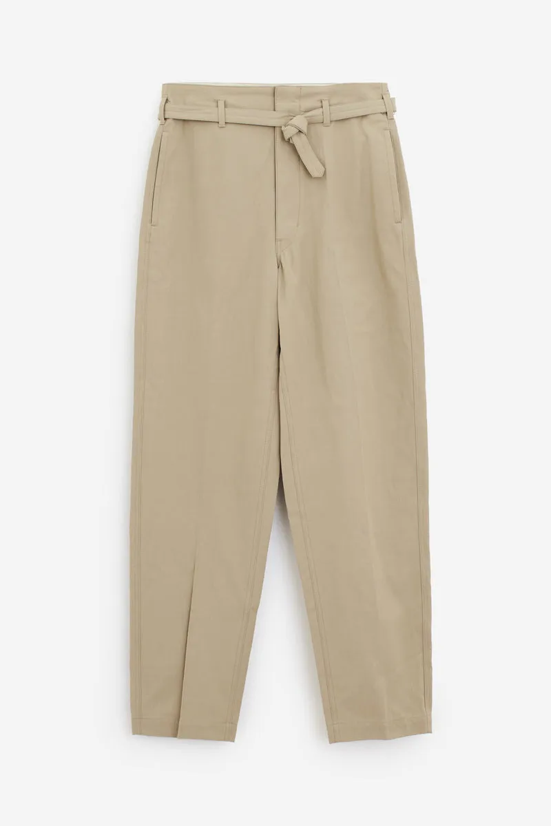 Pantalone LOOSE CHINO in cotone beige