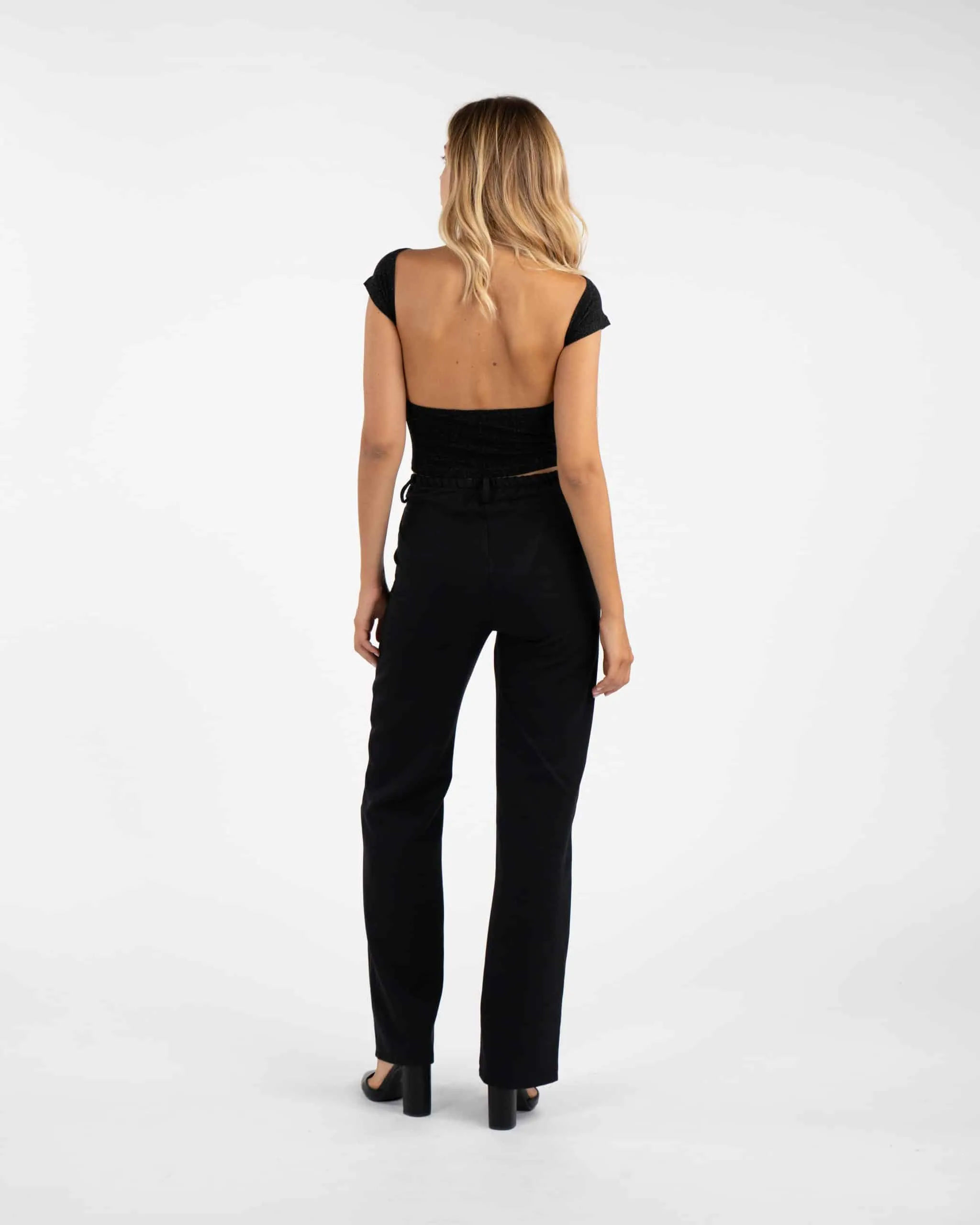 Pantaloni a palazzo - NERO