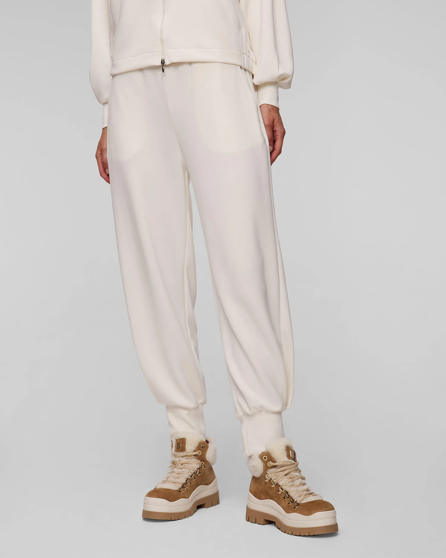 Pantaloni bianchi in modal da donna Deha D12008-18001