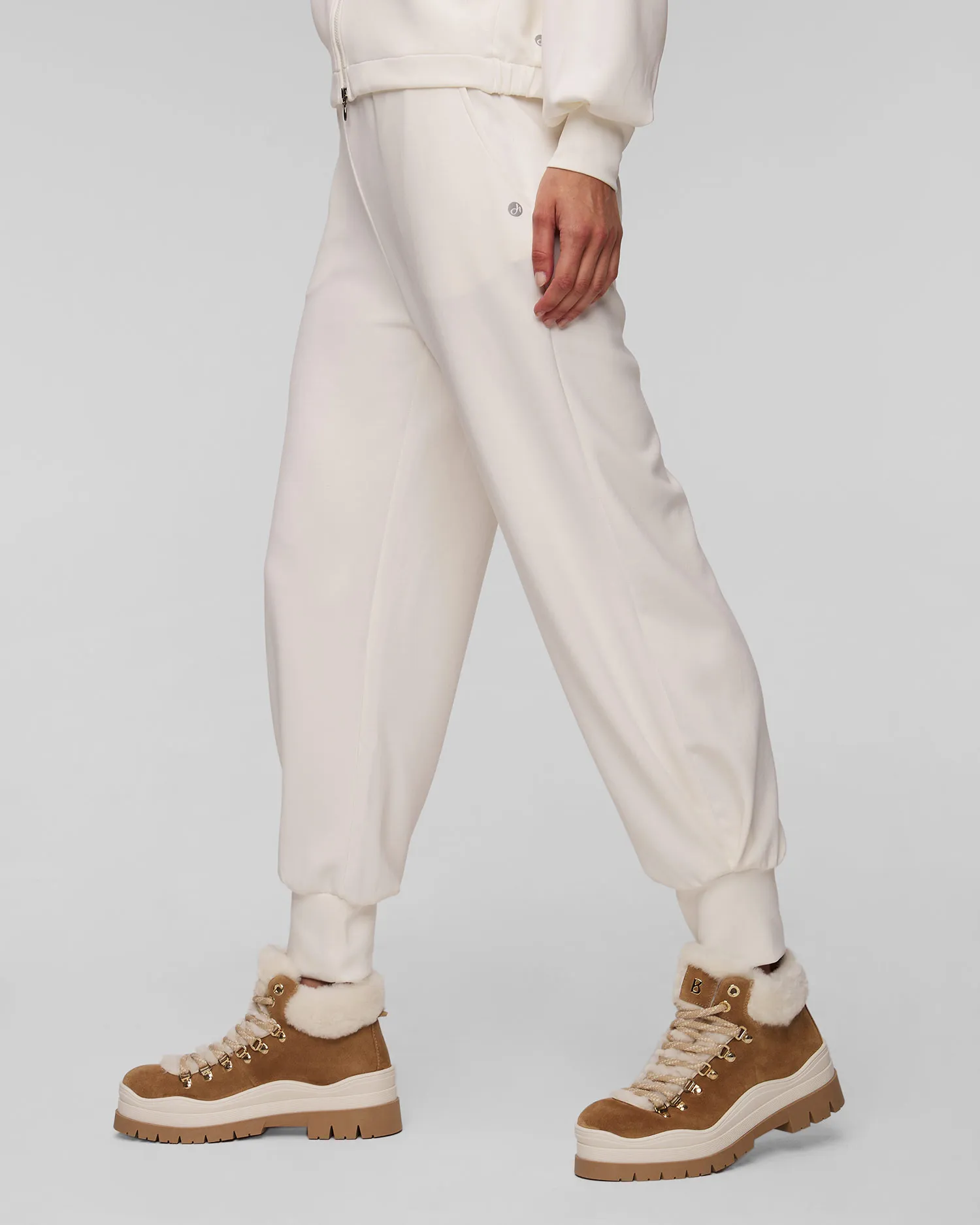 Pantaloni bianchi in modal da donna Deha D12008-18001