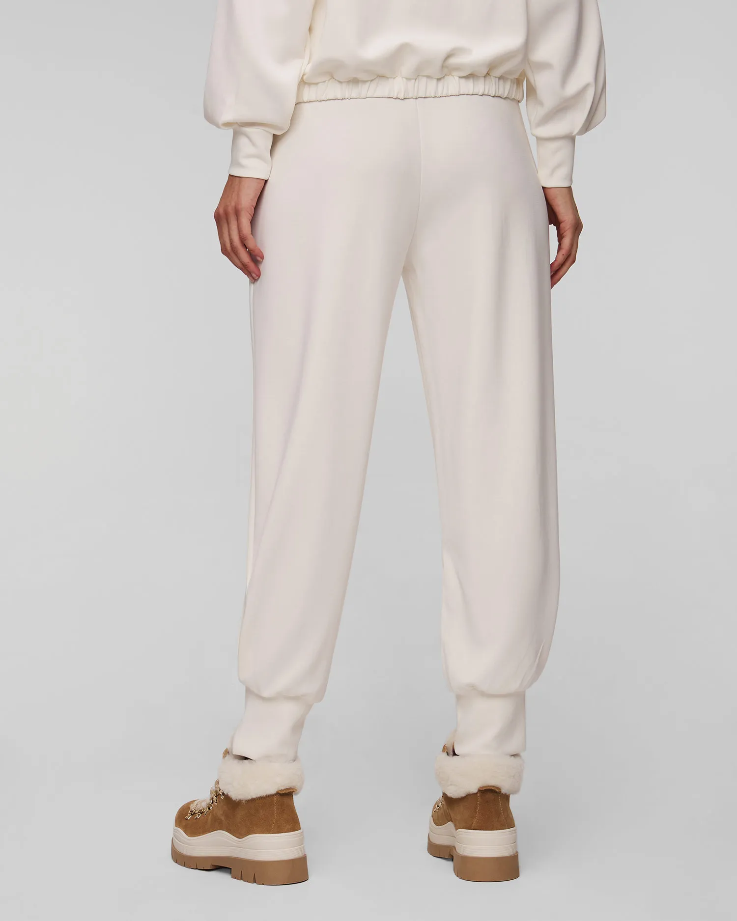 Pantaloni bianchi in modal da donna Deha D12008-18001