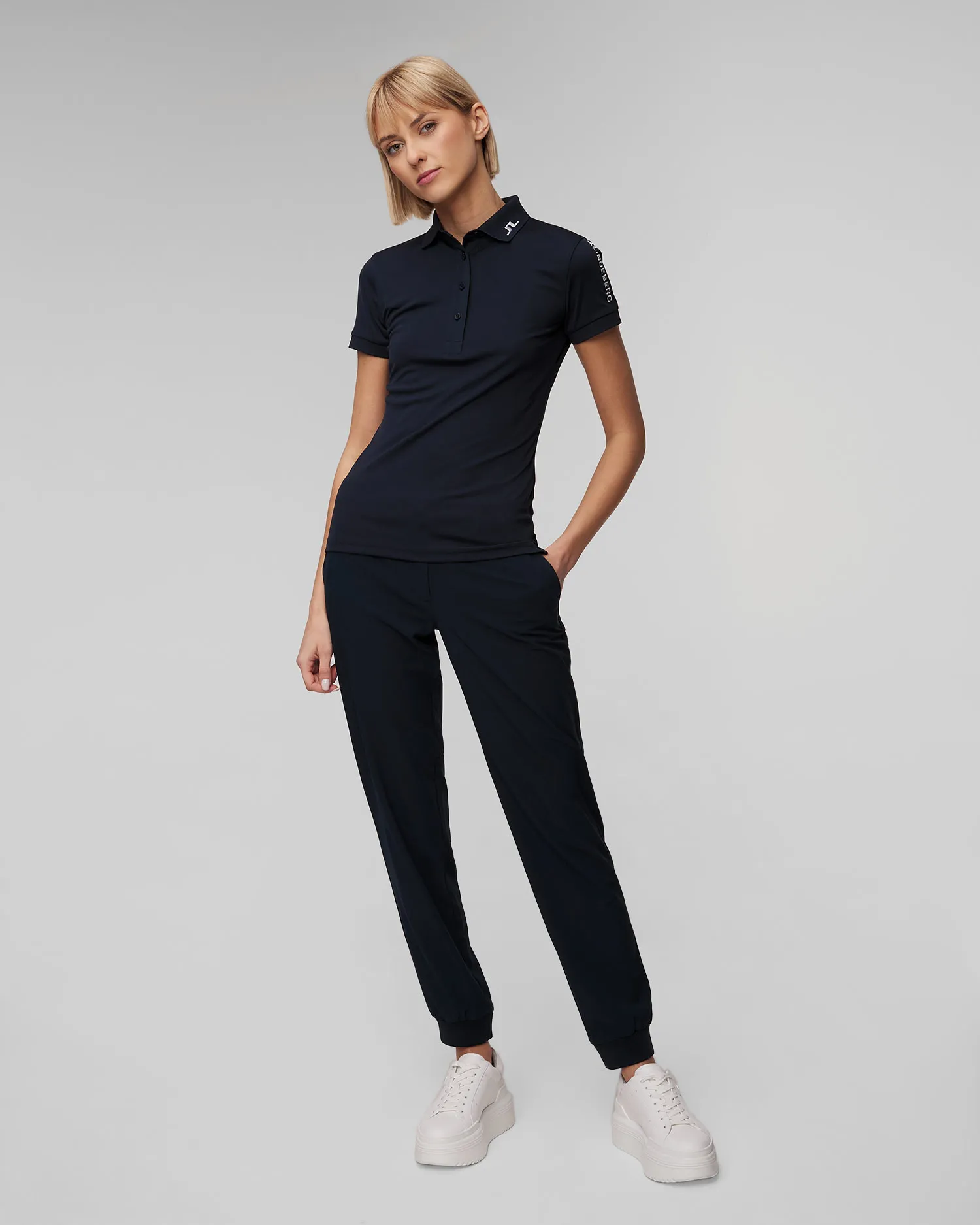 Pantaloni blu scuro da donna J.Lindeberg Elena Jogger Pant GWPA09302-6855