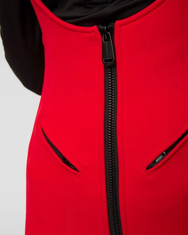 Pantaloni rossi da sci con bretelle Goldbergh Phoebe