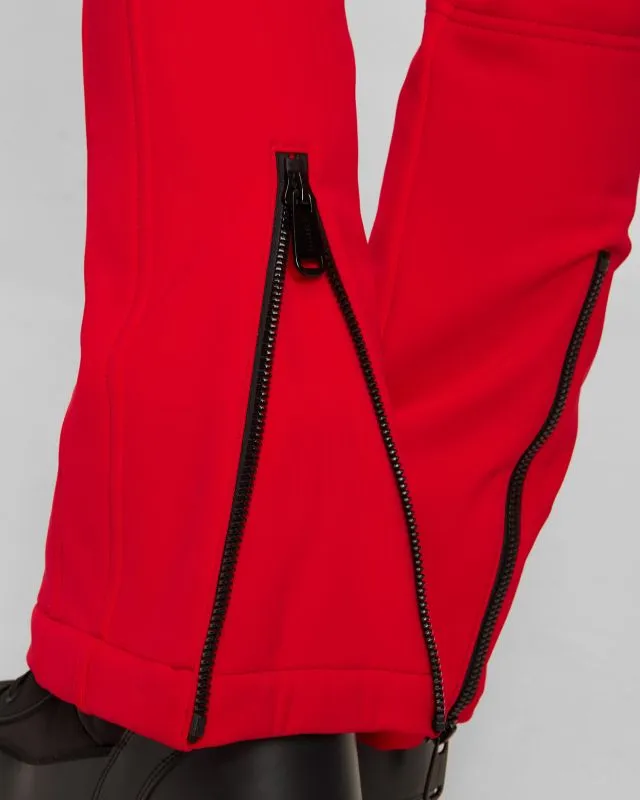 Pantaloni rossi da sci con bretelle Goldbergh Phoebe