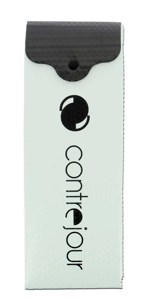 Parasole ContreJour compatto L bianco 130x70 cm