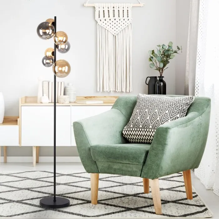 Paul Neuhaus POPSICLE Lampada da terra LED Nero, 7-Luci