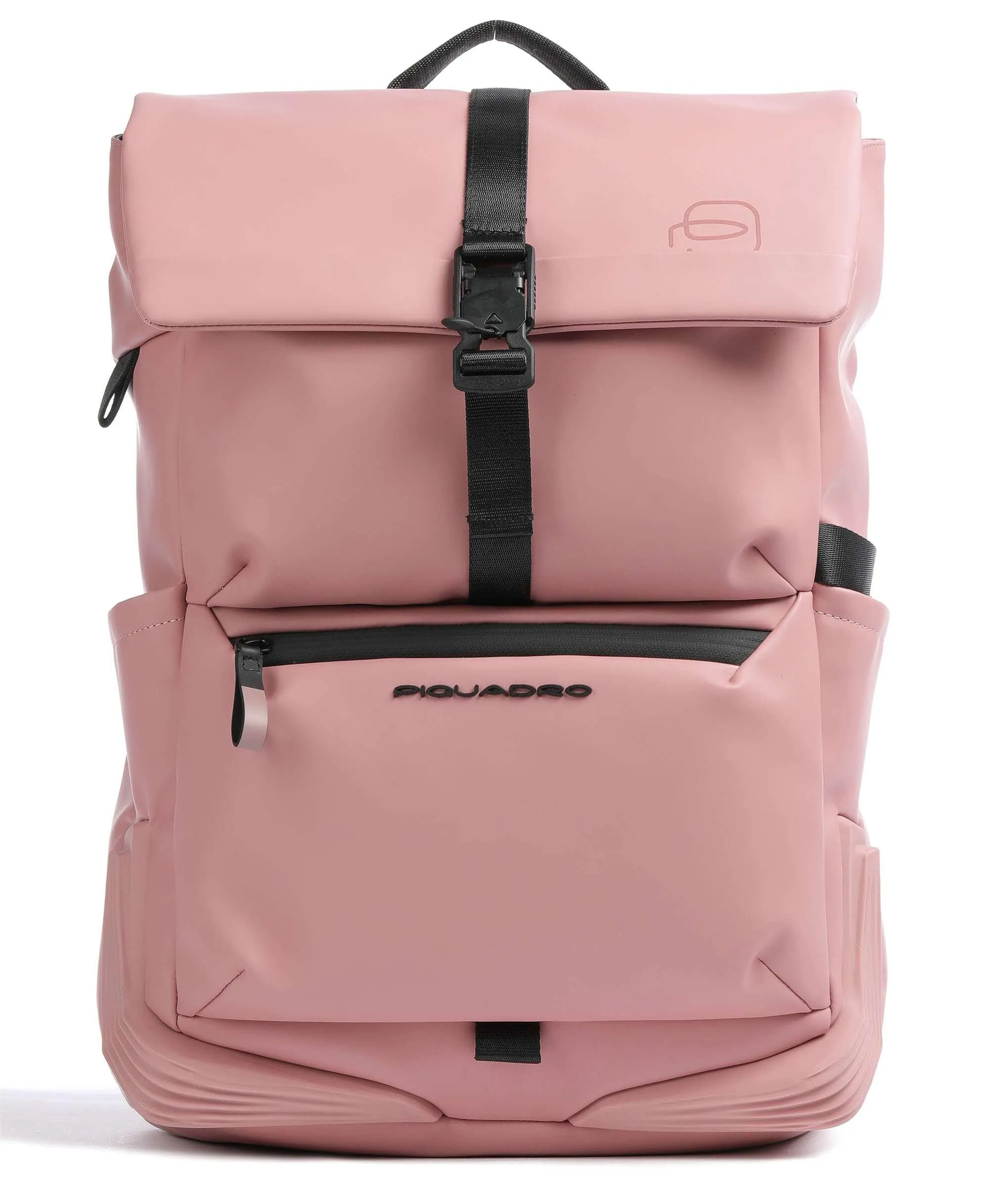  Piquadro Corner 2.0 Zaino roll-top 15″ poliuretano rosa  