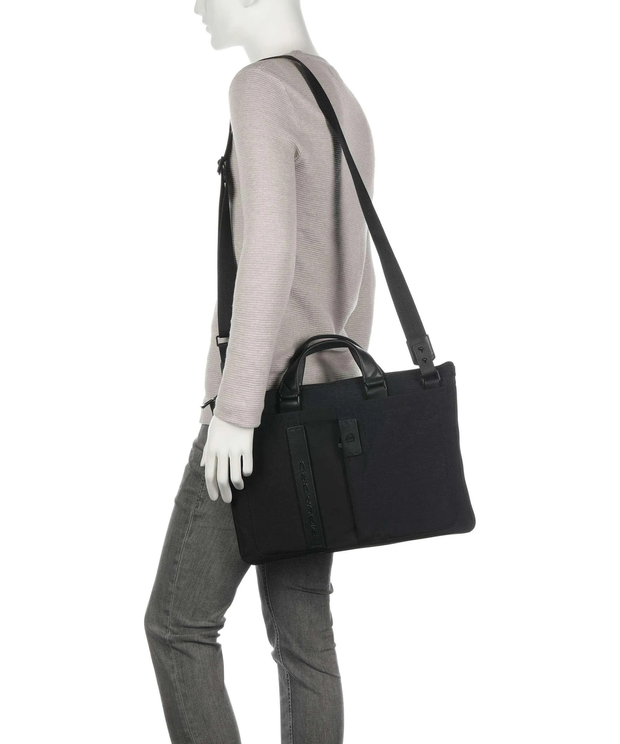  Piquadro P16 Cartella 14″ poliestere nero  
