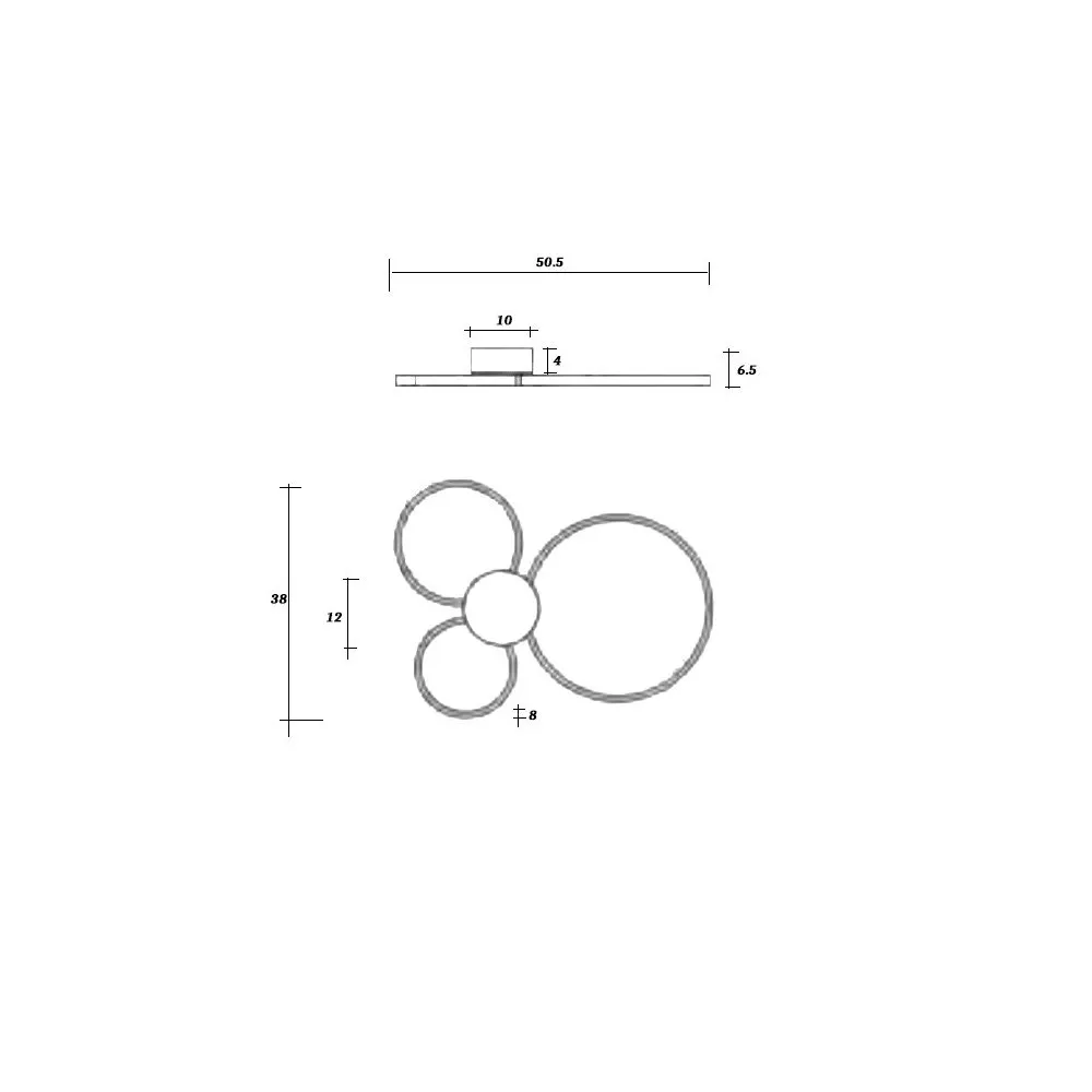 Plafoniera classica Redo group ATOM 01-3105 1578Lm 3000K LED lampada soffitto
