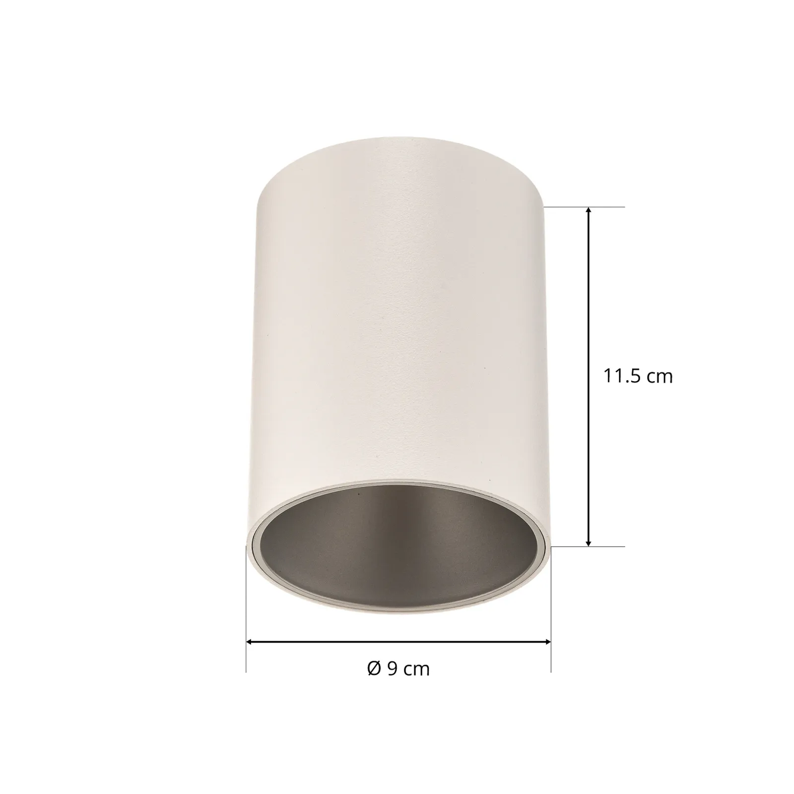 Plafoniera Eye Tone, bianco/argento