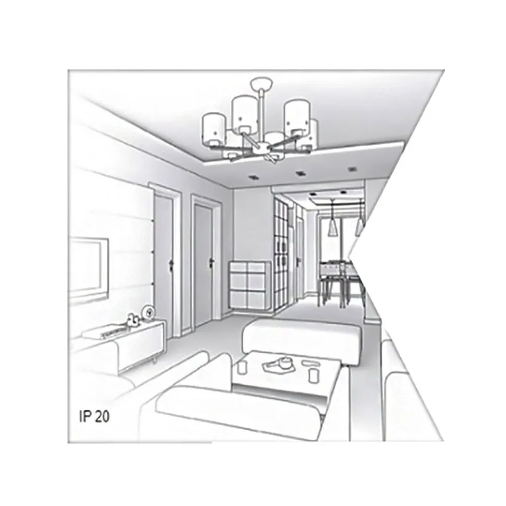 Plafoniera moderna Lampadari Bartalini NIWT SHORT B GU10 LED gesso verniciabile metallo