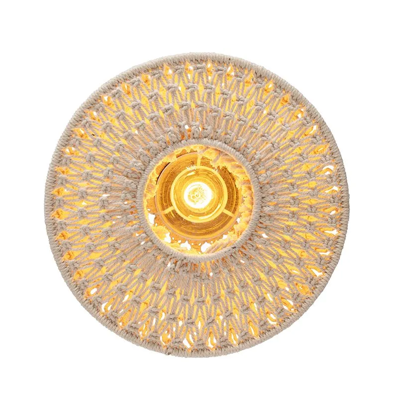 Plafoniera orientale grigia 30 cm - Leonard