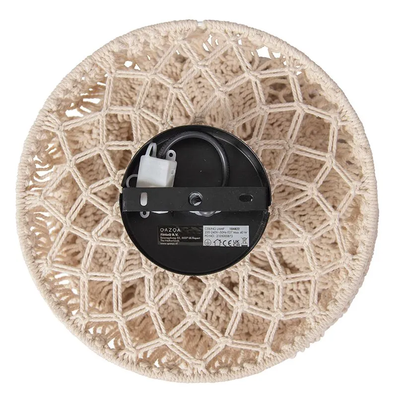 Plafoniera orientale grigia 30 cm - Leonard