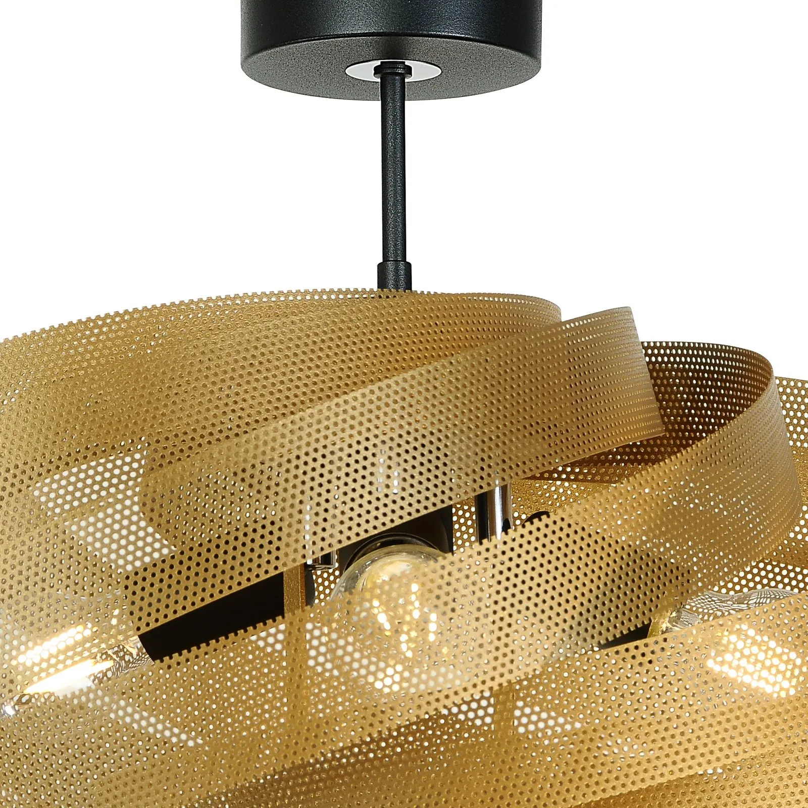 Plafoniera Vento, colore oro, Ø 60 cm