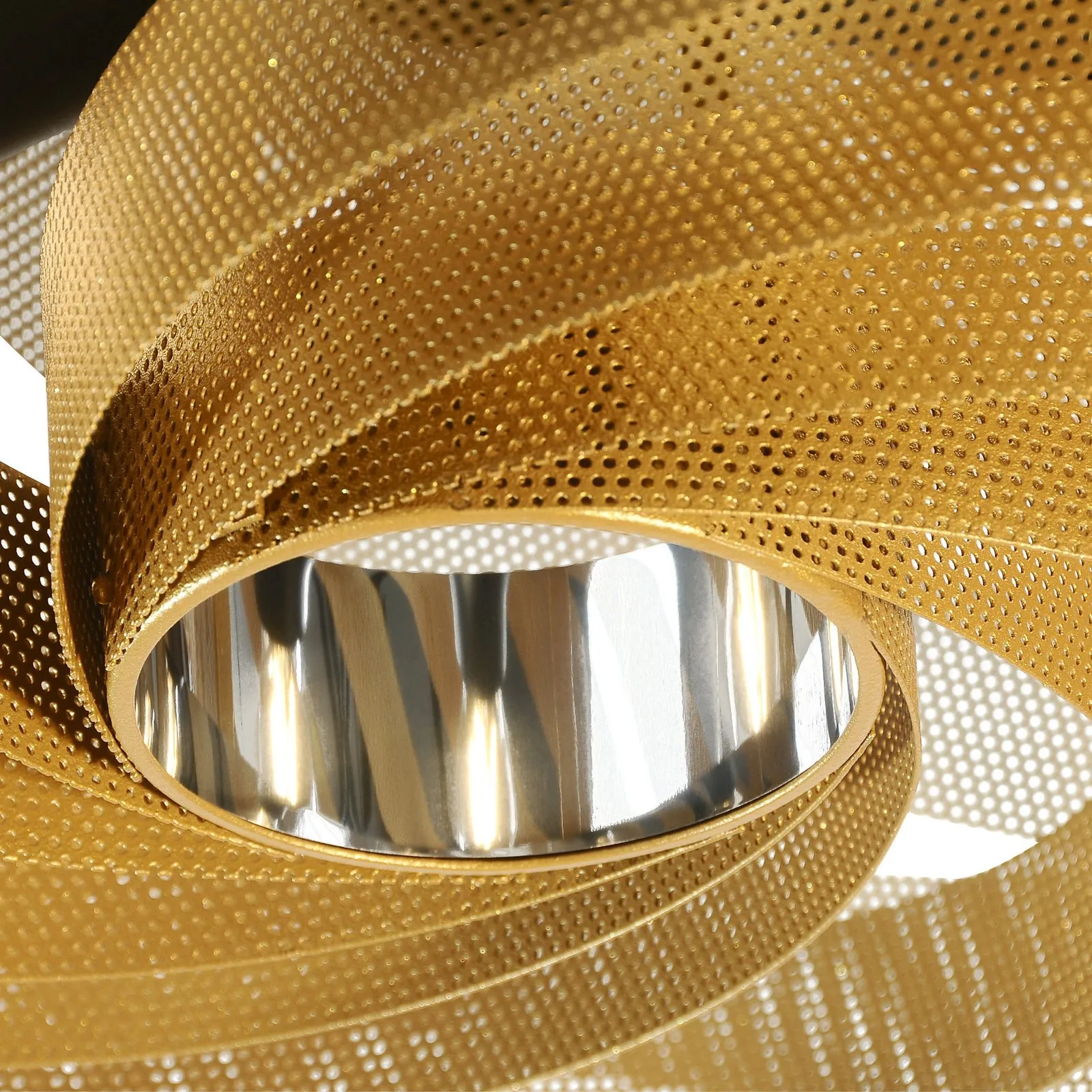 Plafoniera Vento, colore oro, Ø 60 cm
