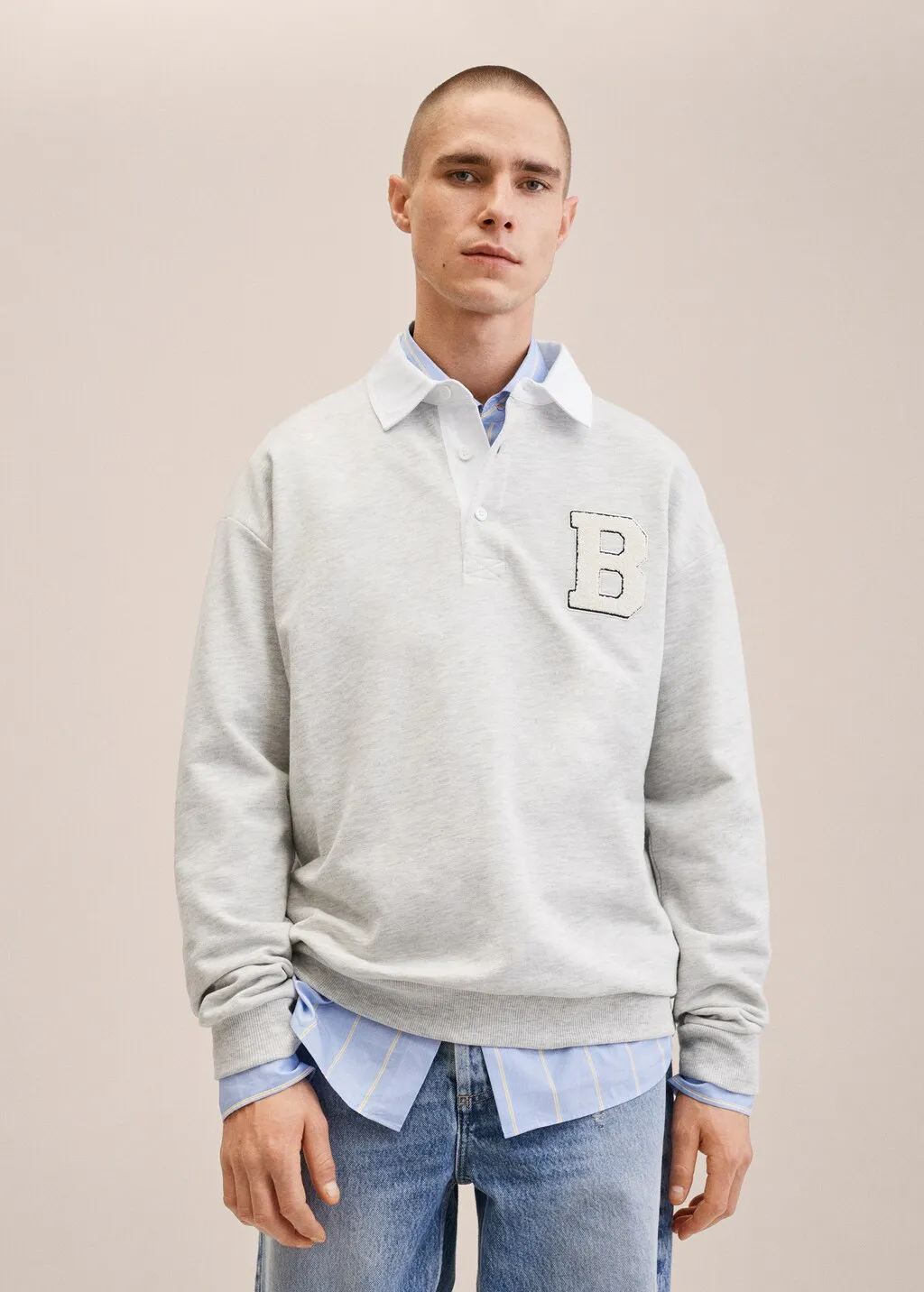 Polo cotone toppa