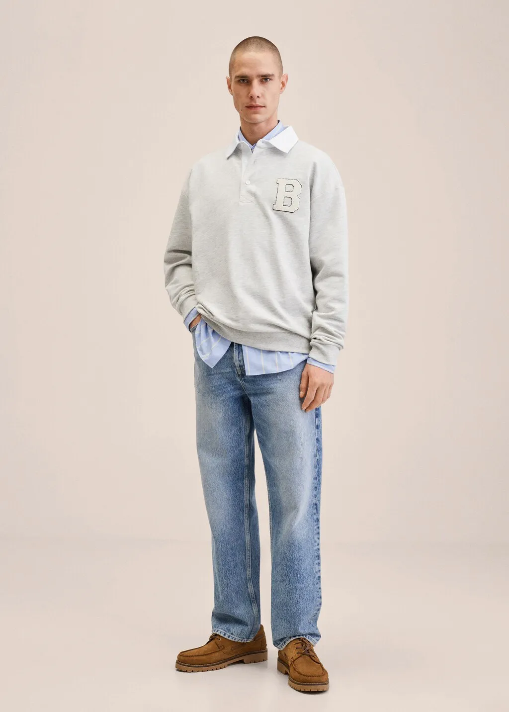 Polo cotone toppa