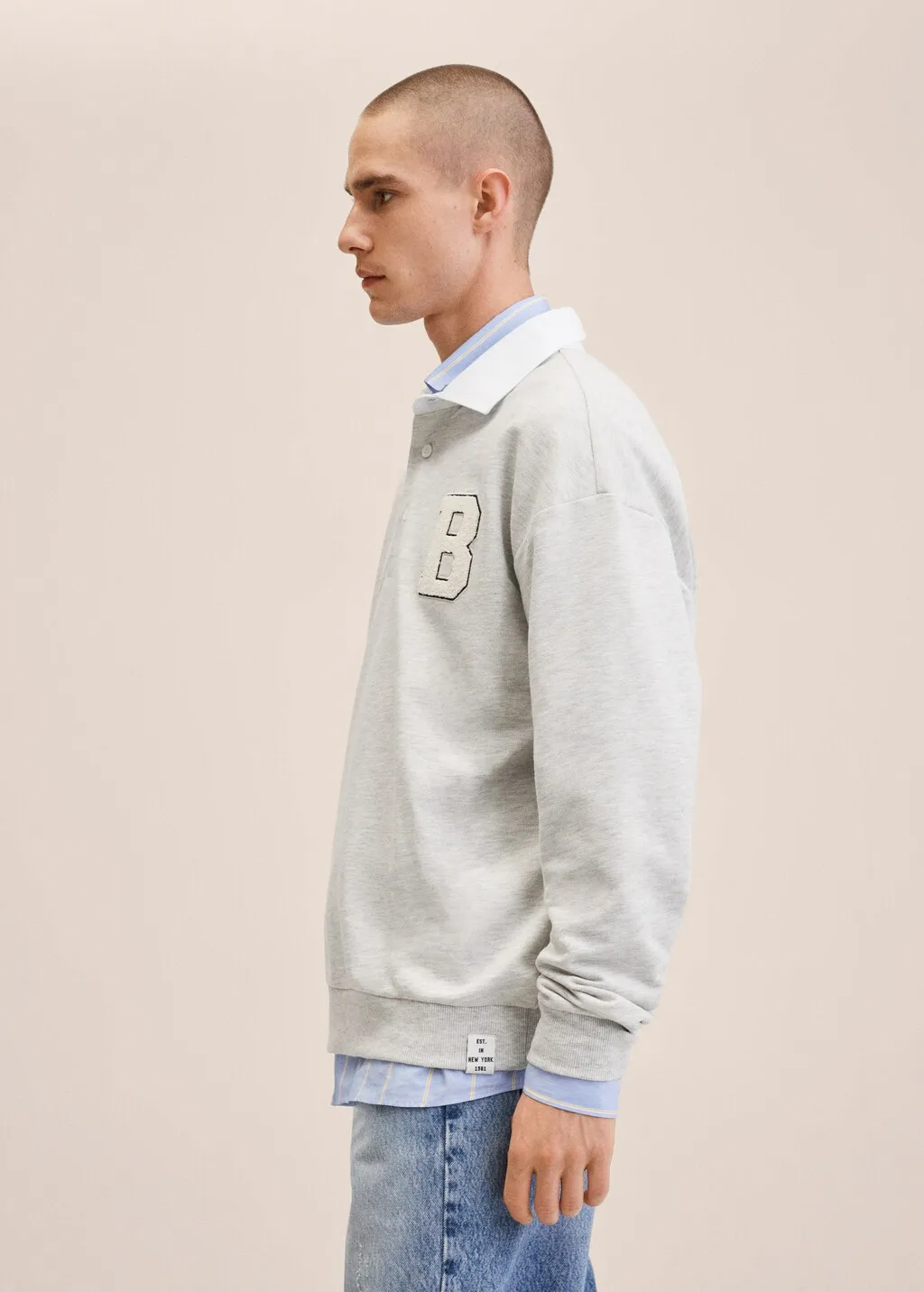 Polo cotone toppa