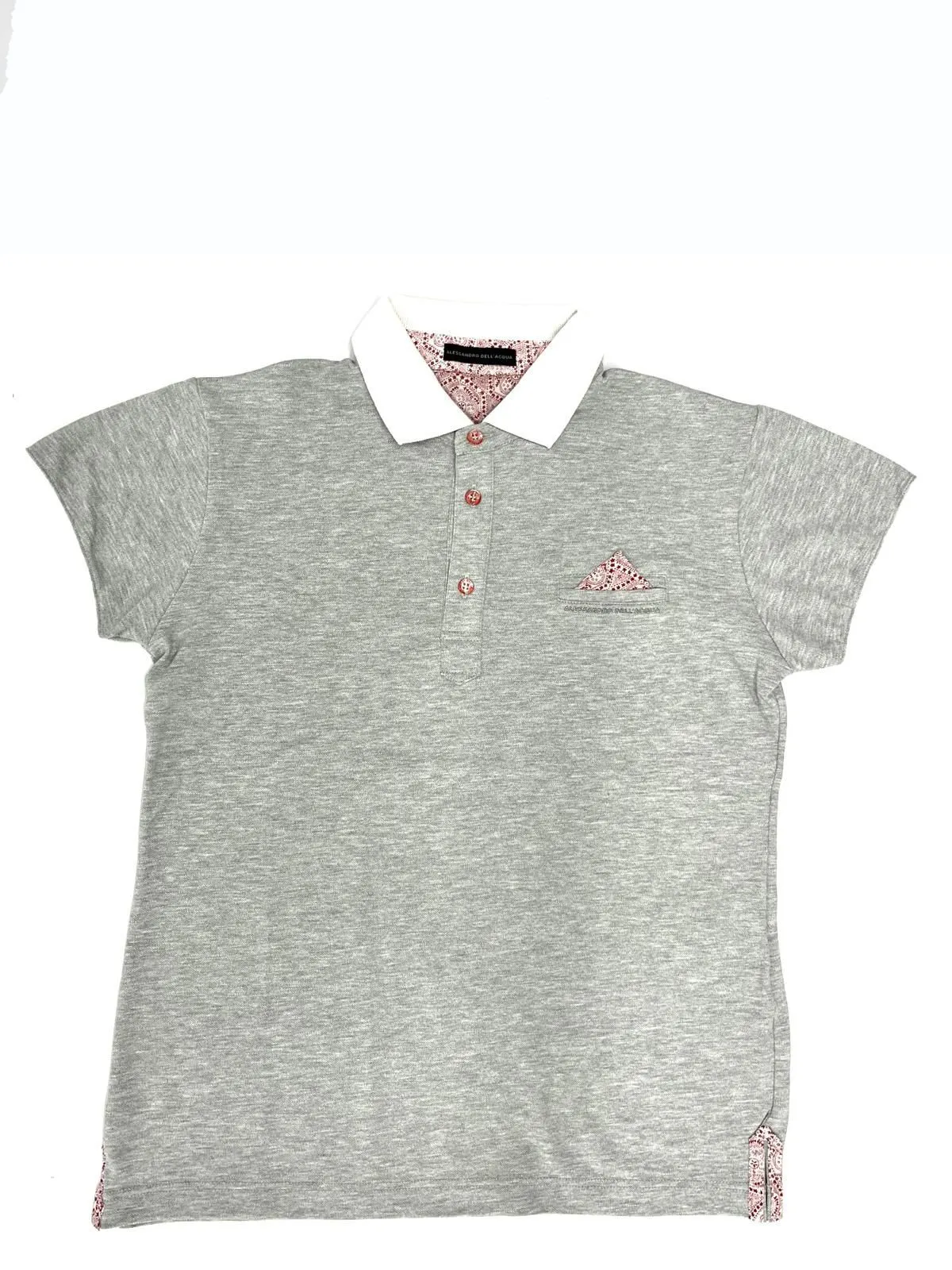 POLO GRIGIA IN COTONE