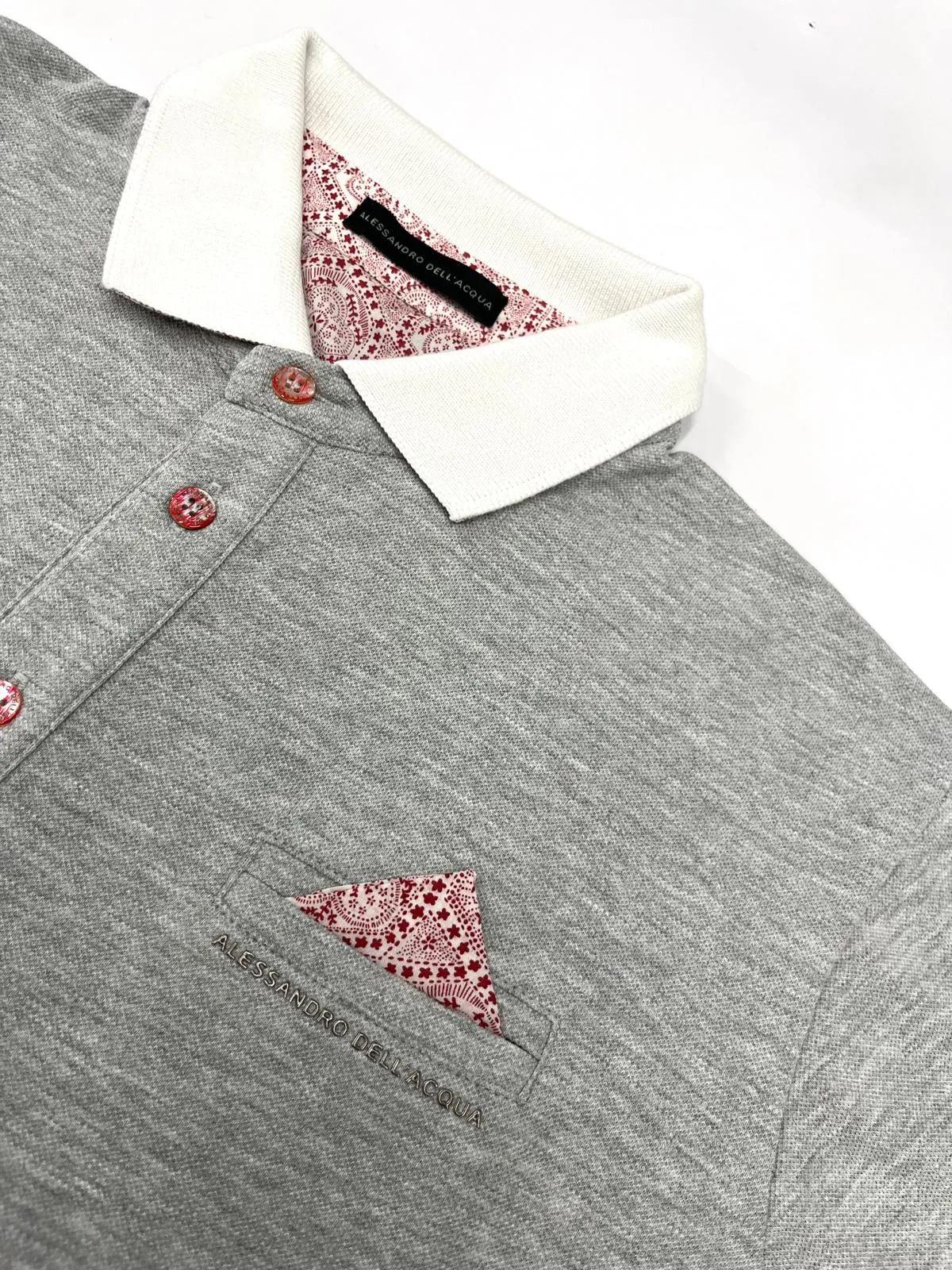 POLO GRIGIA IN COTONE