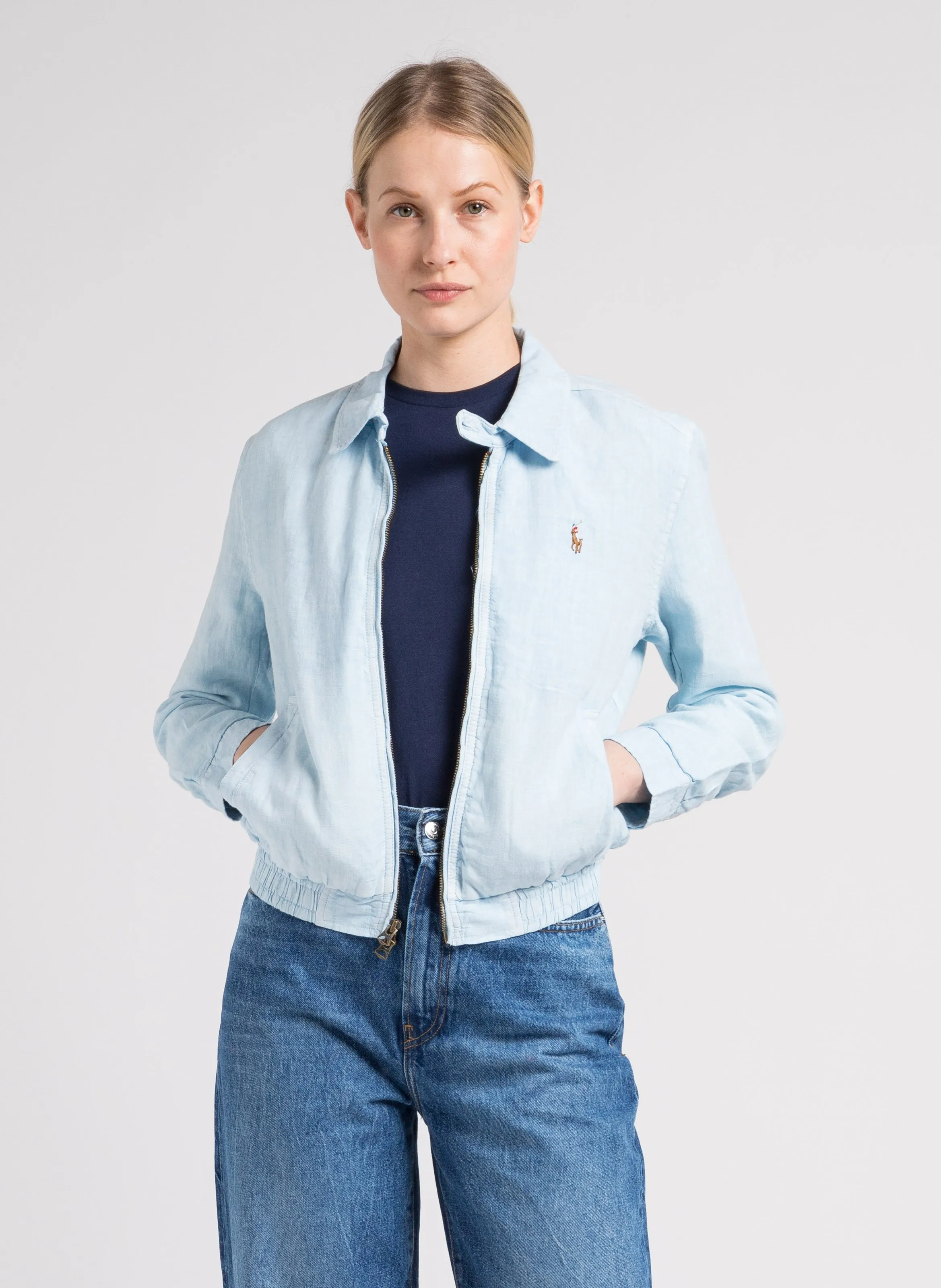 POLO RALPH LAUREN   T-shirt scollo tondo in cotone | Blu