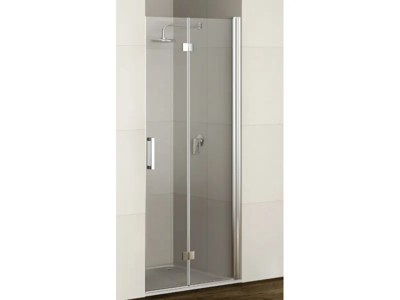 Porta pieghevole dx doccia Real 77,5/79 cm bianco