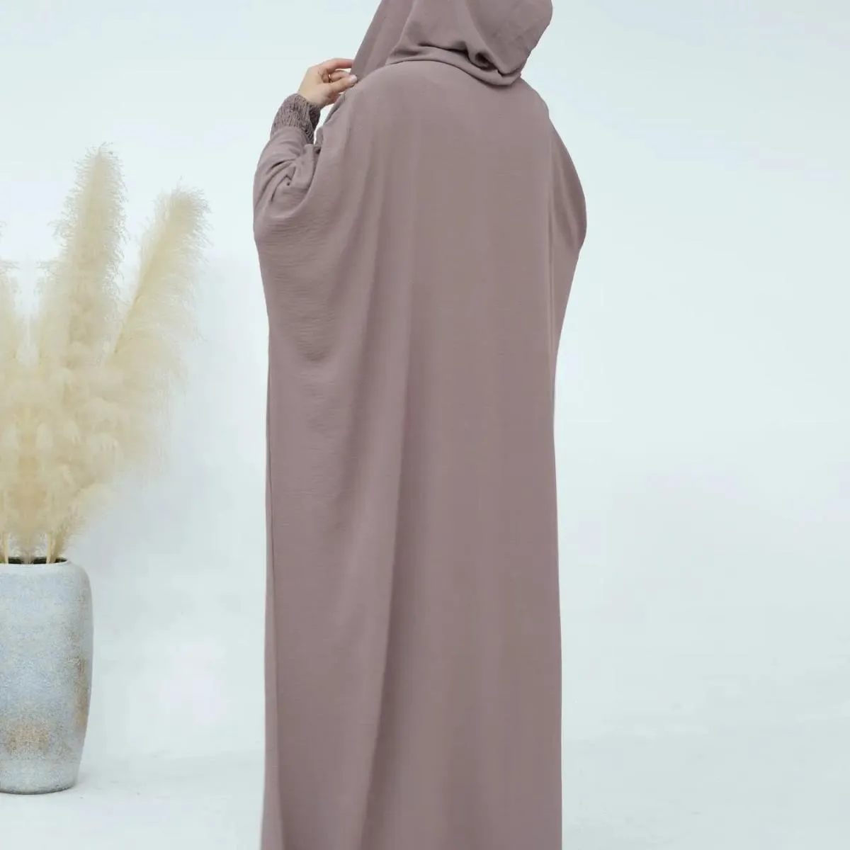 Ramadan Niqab Khimar Musulmano Abaya Dubai Turchia Islam Preghiera Abiti Abiti africani Per le donne Abito Caftano Robe Femme Mu