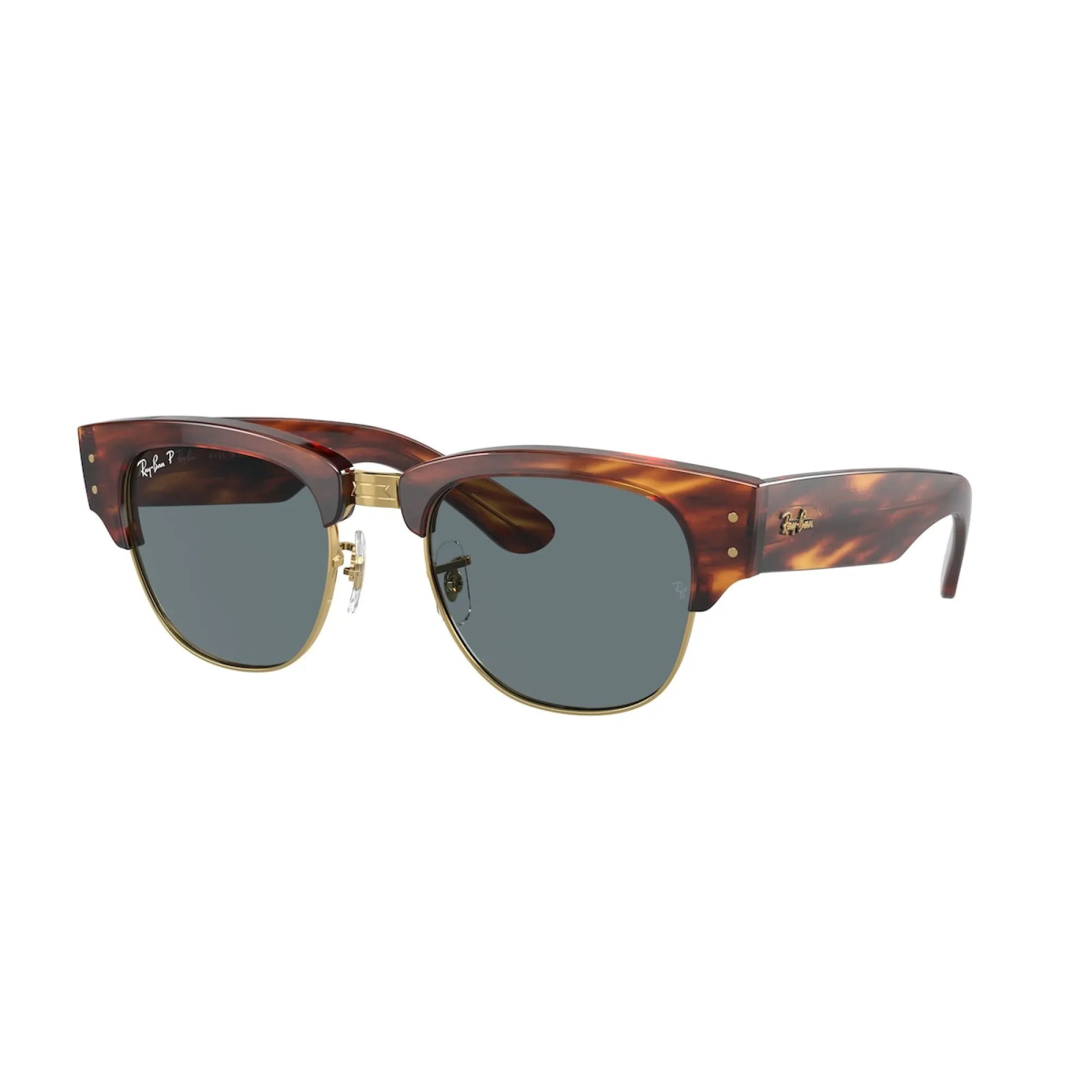   Ray-Ban RB 0316S Mega Clubmaster 954/3R Striped Havana | Occhiale Da Sole Unisex 
