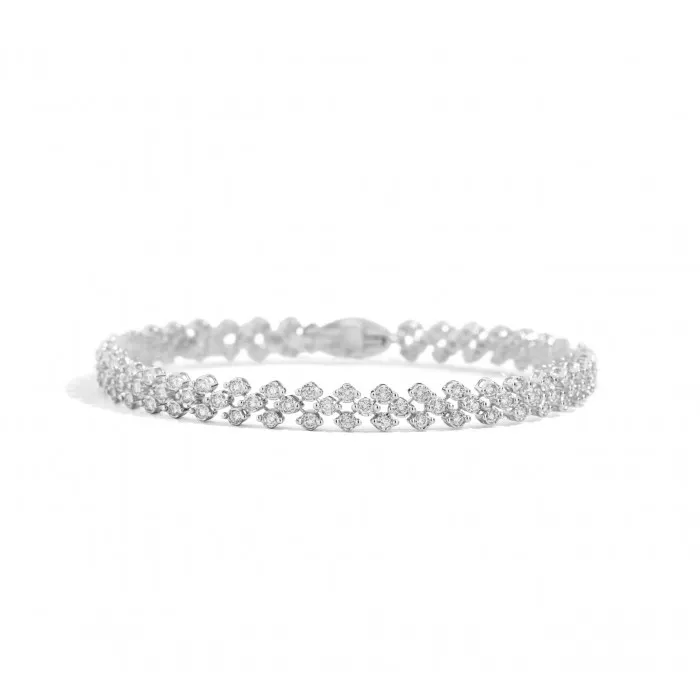 Recarlo Bracciale Tennis Face Round
