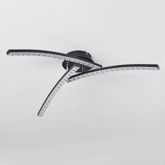 Rheinfelden Plafoniera LED con effetto brillante, Chiaro, 1-Luce