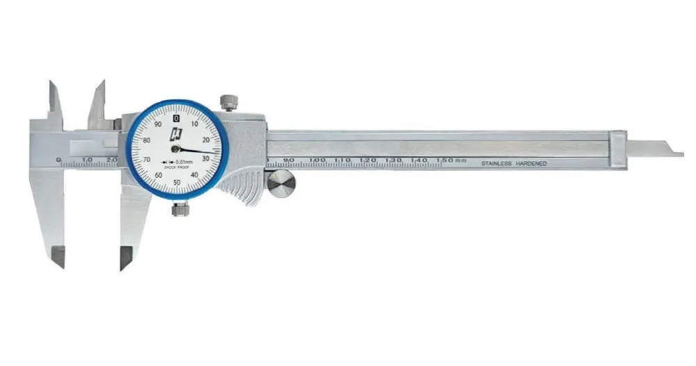 RUPAC 2301507 Calibro con orologio Serie MicroMet PLUS, meccanismo Shock-Proof - Asta di profondità 5.0x1.6mm - Campo di misura 