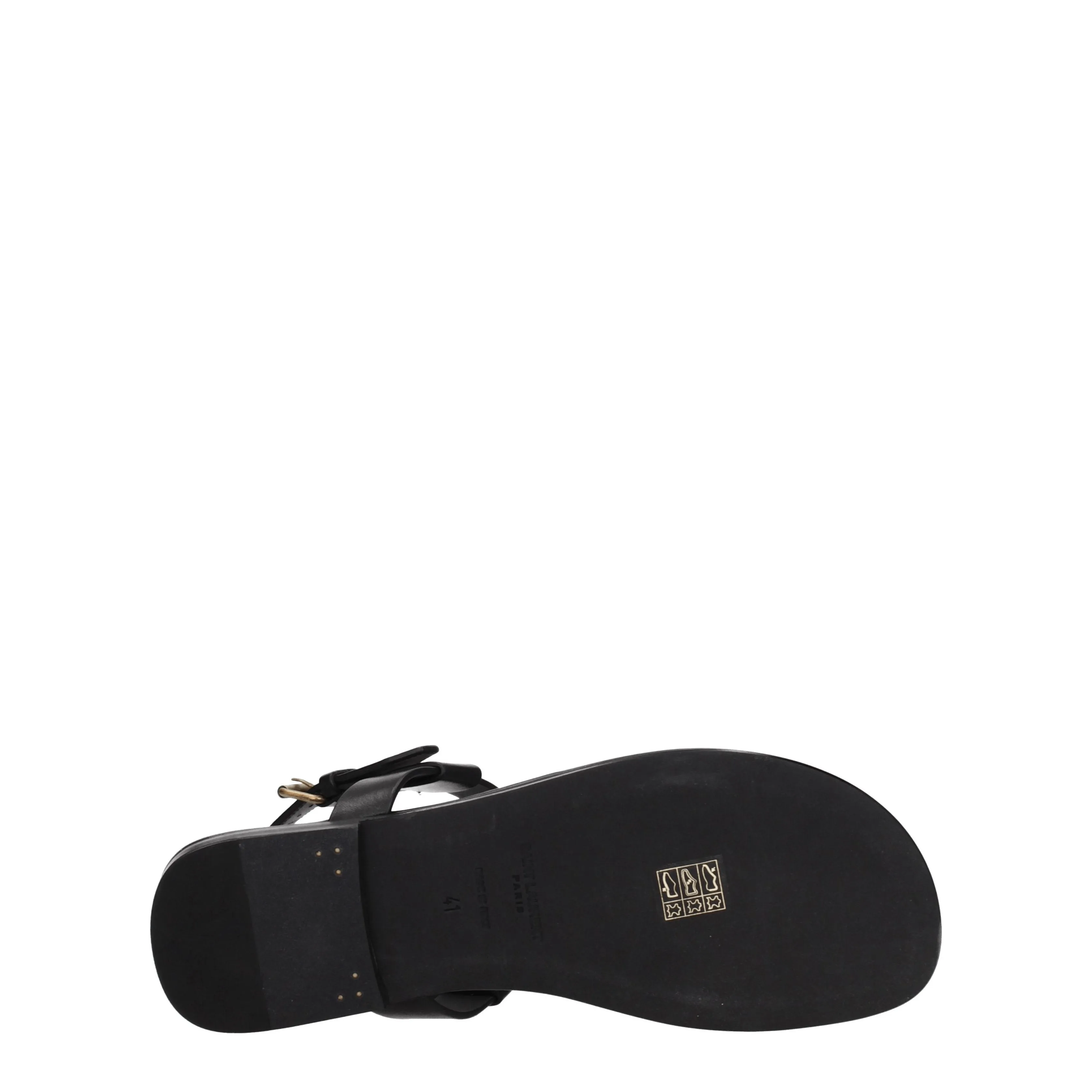 Saint Laurent Infradito Cassandra Uomo Pelle Nero