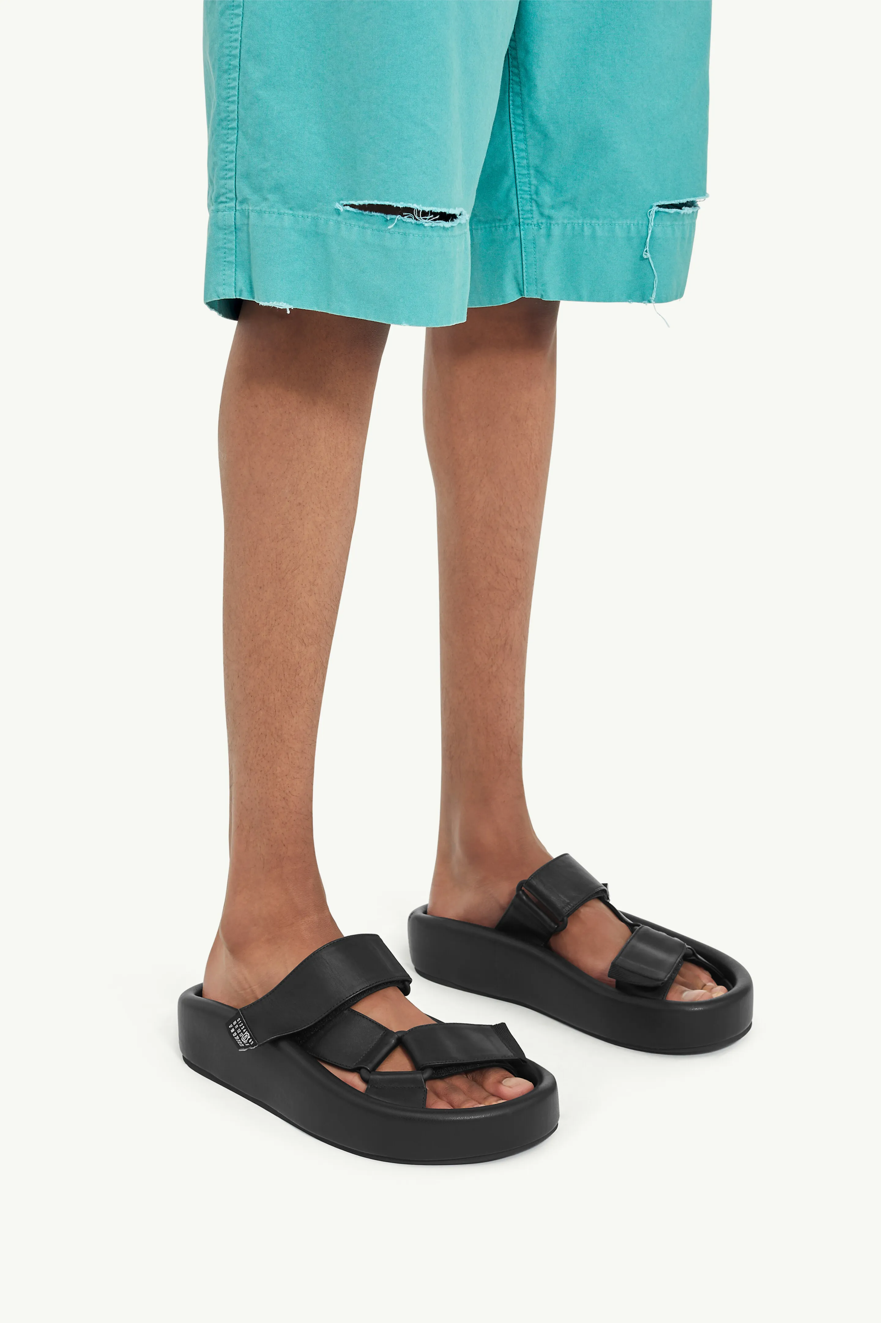 Sandali slip-on con plateau