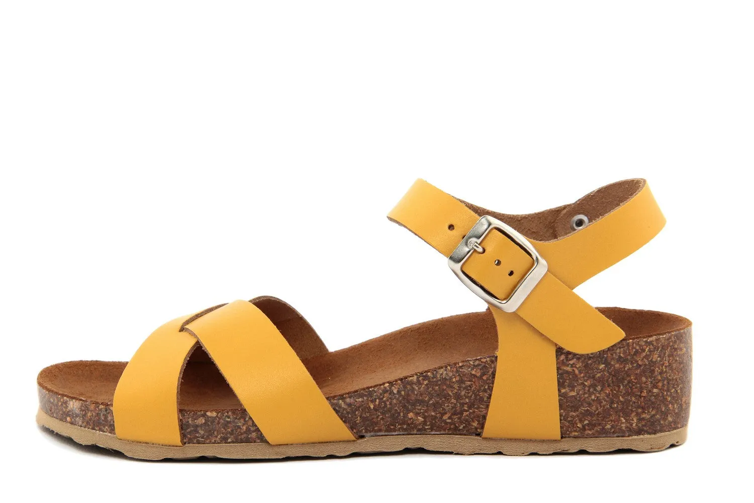 Sandalo flat Donna colore Giallo