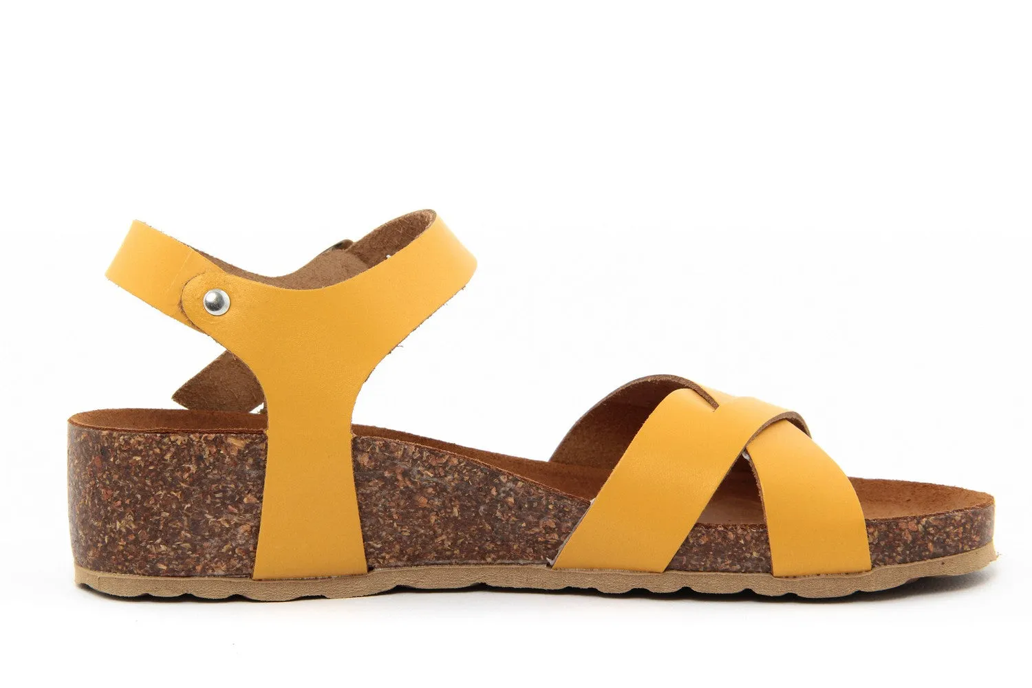 Sandalo flat Donna colore Giallo