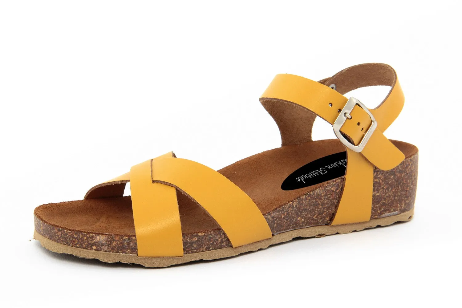 Sandalo flat Donna colore Giallo