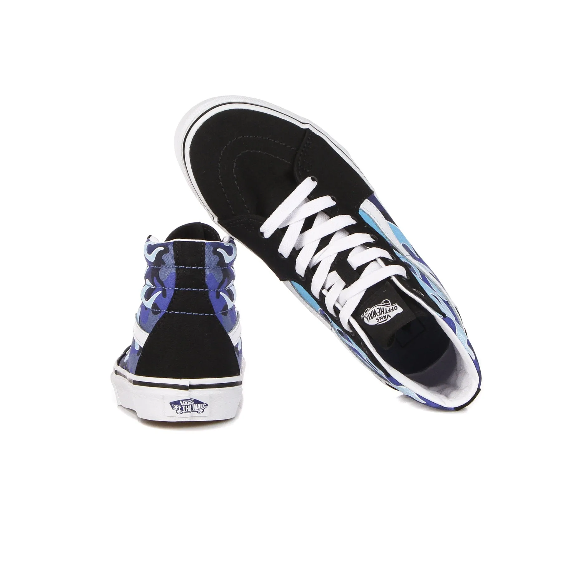 Scarpa Alta Ragazzo Sk8-hi (camo Flame) Blue/ice Camo