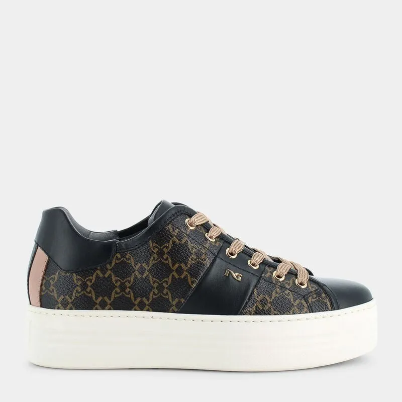 SCARPE DA DONNA IN PELLE NEROGIARDINI