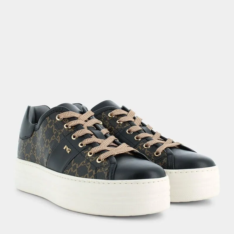 SCARPE DA DONNA IN PELLE NEROGIARDINI