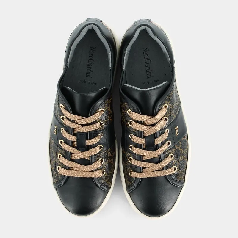 SCARPE DA DONNA IN PELLE NEROGIARDINI