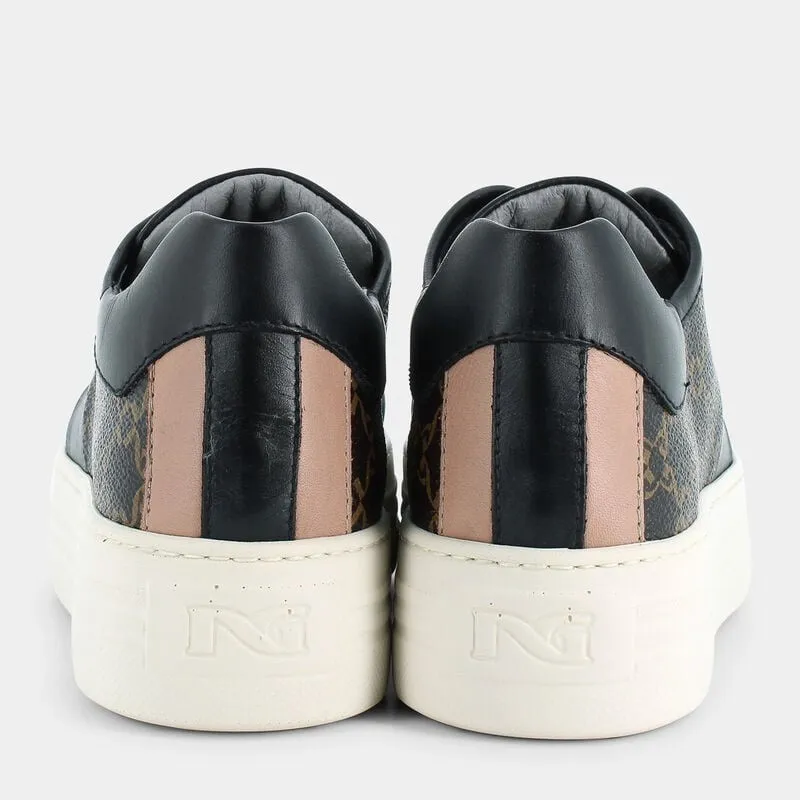 SCARPE DA DONNA IN PELLE NEROGIARDINI