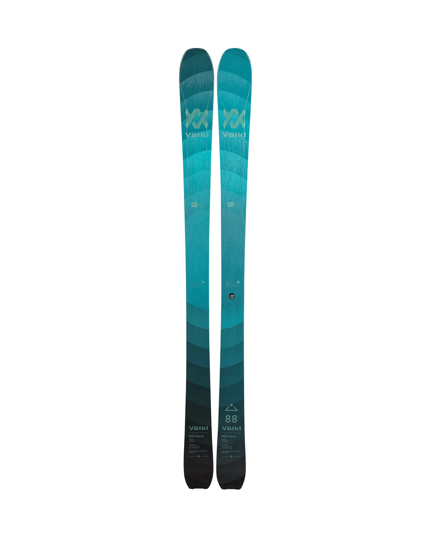 Sci VOLKL RISE ABOVE 88W FLAT senza attacchi 122376-nd