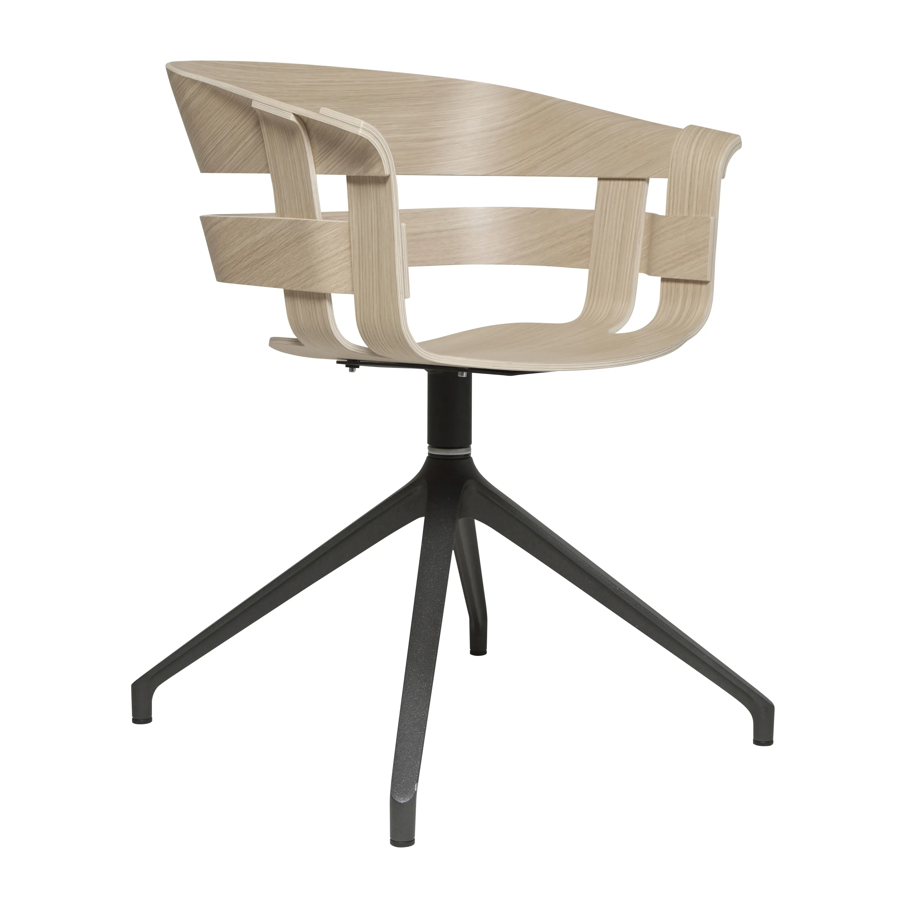 Sedia da ufficio Wick Chair.jj{font-size:18px}rovere, gambe in metallo grigio